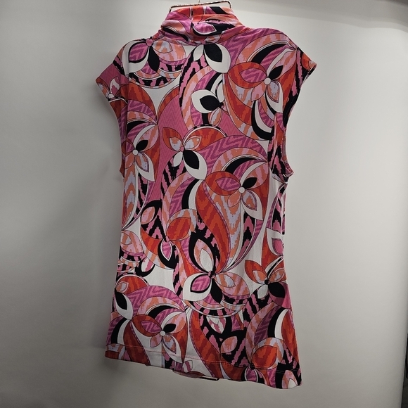 Chaus new york size medium sleeveless top. Pinks and orange. - Picture 2 of 5